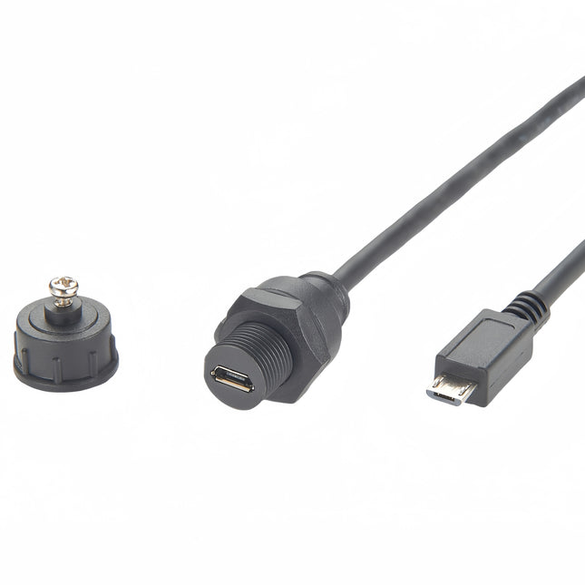 Panel Mount Micro USB Waterproof Cable