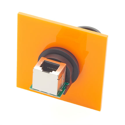 Panel Mount RJ12 Waterproof Connector Right Angle