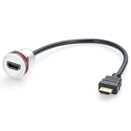 Metal Round Panel Mount HDMI Cable