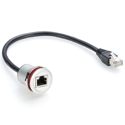 RJ45 Ethernet Round Panel Mount Cable