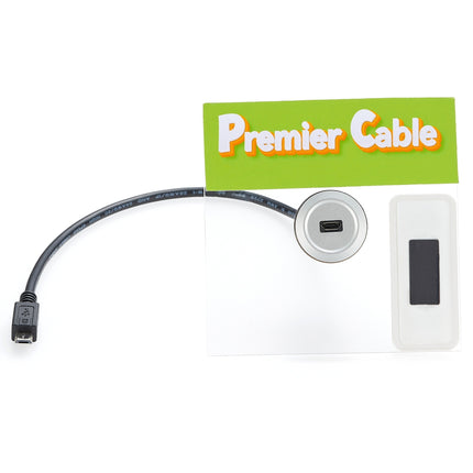 Micro B Round Panel Mount Extension Cable