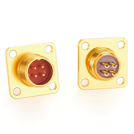 PC-4ZJ 4 Pin Male Russian PC Series Flange Mount Receptacle