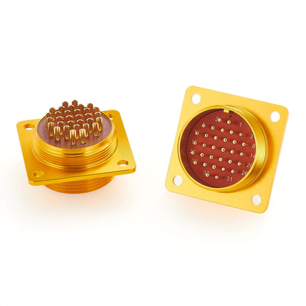Russian PC Series PC-32ZJ 32 Pin Male Square Flange Socket