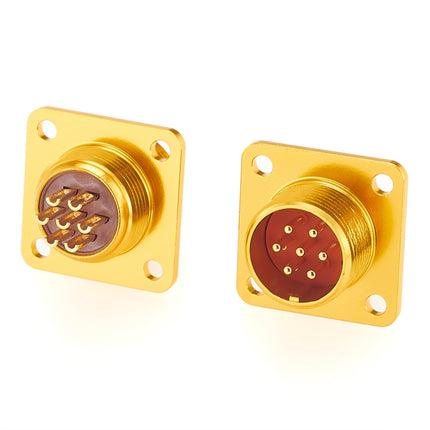 Russian PC Series Connector PC7ZJ 7 Pin Male Panel Mount Socket