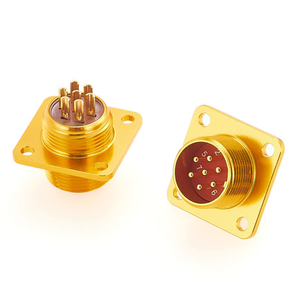 Russian PC Series Connector PC7ZJ 7 Pin Male Panel Mount Socket