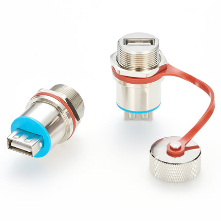 IP67 Rugged USB 2.0 Panel Mount Coupler