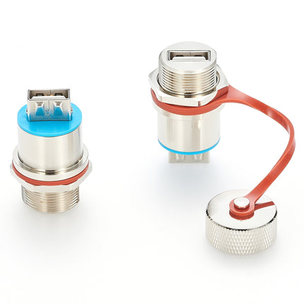 IP67 Rugged USB 2.0 Panel Mount Coupler