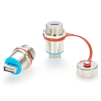 IP-Rated Rugged USB Connector USB 2.0 A to USB 3.1 C
