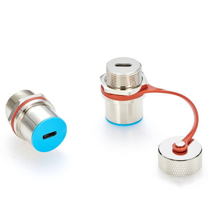 Rugged IP67 USB 3.1 Type-C Panel Mount Adapter