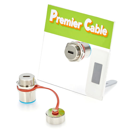 Rugged IP67 USB 3.1 Type-C Panel Mount Adapter