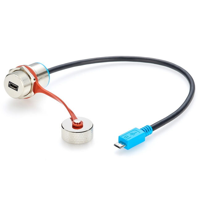 IP67 Rugged Panel Mount Micro USB Extension Cable