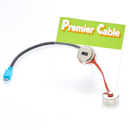 IP67 Rugged Panel Mount Micro USB Extension Cable
