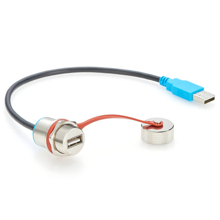 IP67 Waterproof USB 2.0 Panel Mount Extension Cable