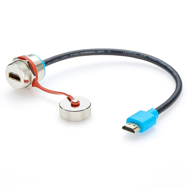 Waterproof HDMI Panel Mount Extension Cable