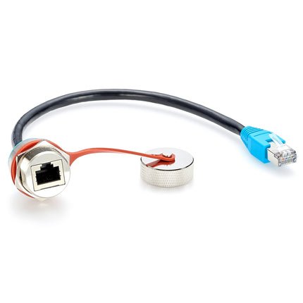 IP67 Waterproof CAT6 Panel Mount Extension Cable