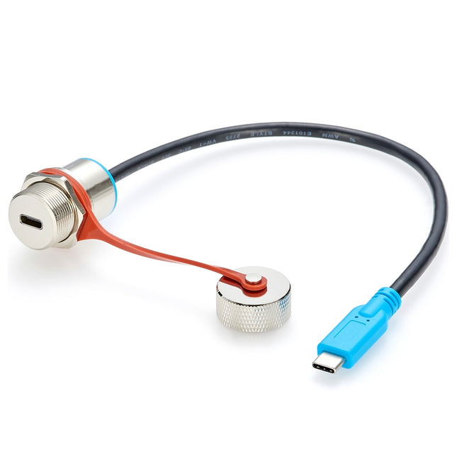 IP67 Waterproof USB-C 3.1 Panel Mount Extension Cable