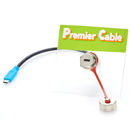 IP67 Waterproof USB-C 3.1 Panel Mount Extension Cable