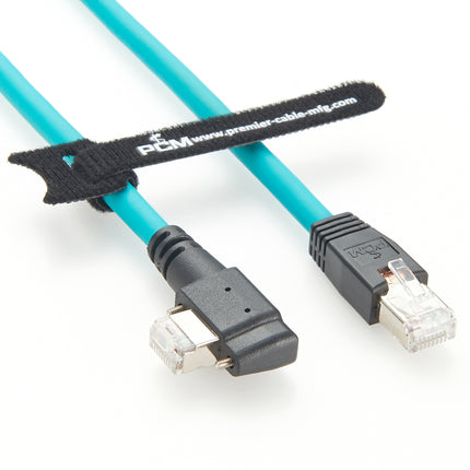 Left Angled RJ45 Machine Vision GigE Cable