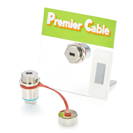 IP67 Rugged Micro USB 2.0 Panel Mount Coupler