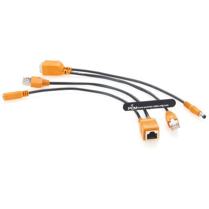 Passive PoE Injector Splitter Kit with DC 5.5x2.5 mm