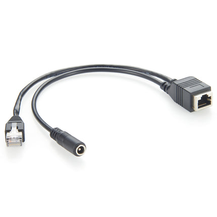 Passive PoE Injector Cable Set RJ45 DC 5.5 x 2.1 mm