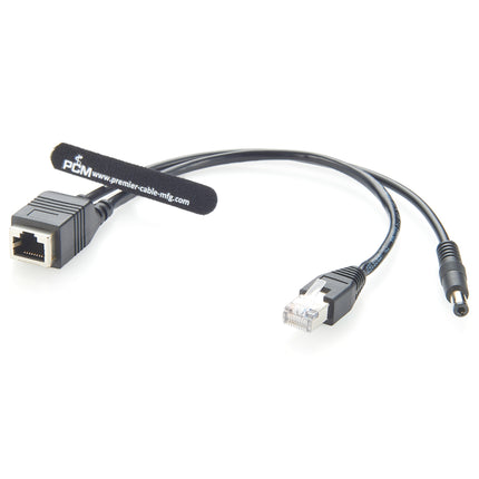 Passive PoE Injector Cable Set RJ45 DC 5.5 x 2.1 mm