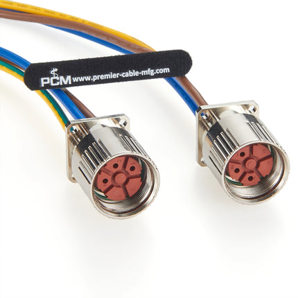 M23 Power Wire Harness Flange Mount