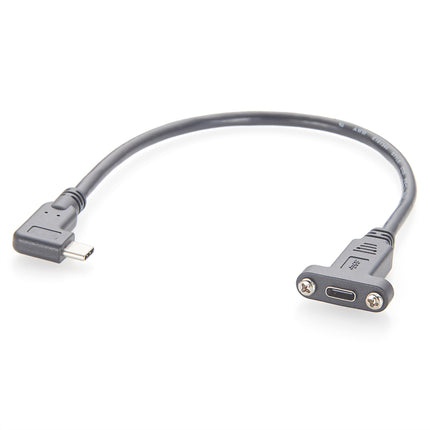 Right Angle USB 3.1 Type-C Panel Mount Cable