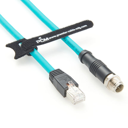 M12 X Code to RJ45 Gige Vision Cable