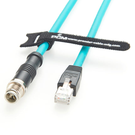 M12 X Code to RJ45 Gige Vision Cable