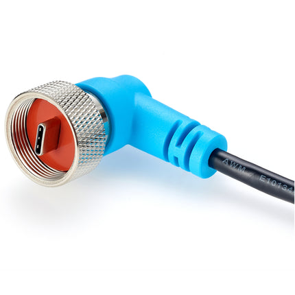 Rugged Waterproof USB 3.1 C Cable Right Angled