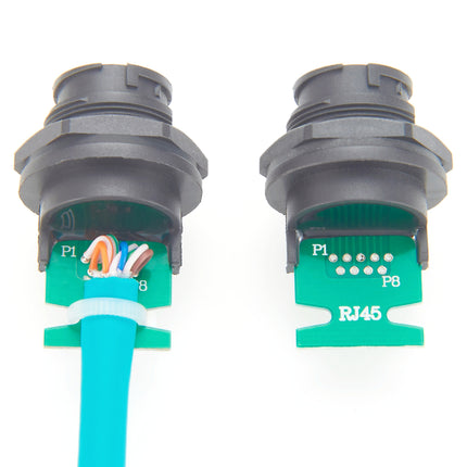 Quick Release Waterproof RJ45 Connector to PCB Board