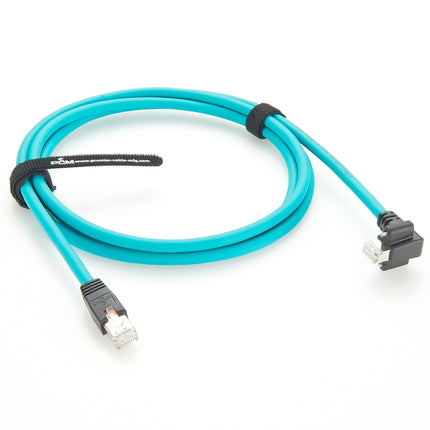 RJ45 GigE Vision Cable Vertical Locking Left Side Cable Outlet