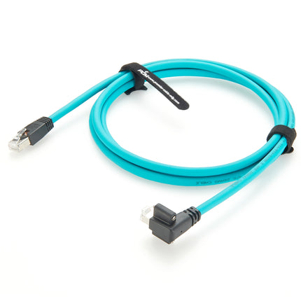 RJ45 GigE Vision Cable Vertical Locking Left Side Cable Outlet