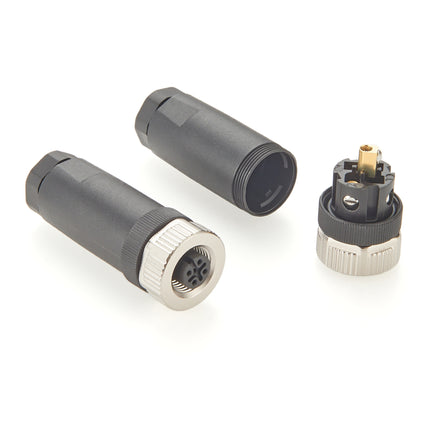 M12 5 Pin Female Field Wireable Connector