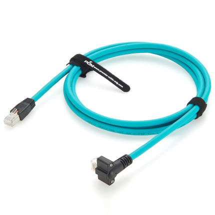 RJ45 CAT6A Gige Cable Right Angle Up Side