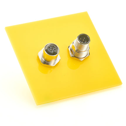 M12 A-Code 5 Pin Panel Feed-through Adapter