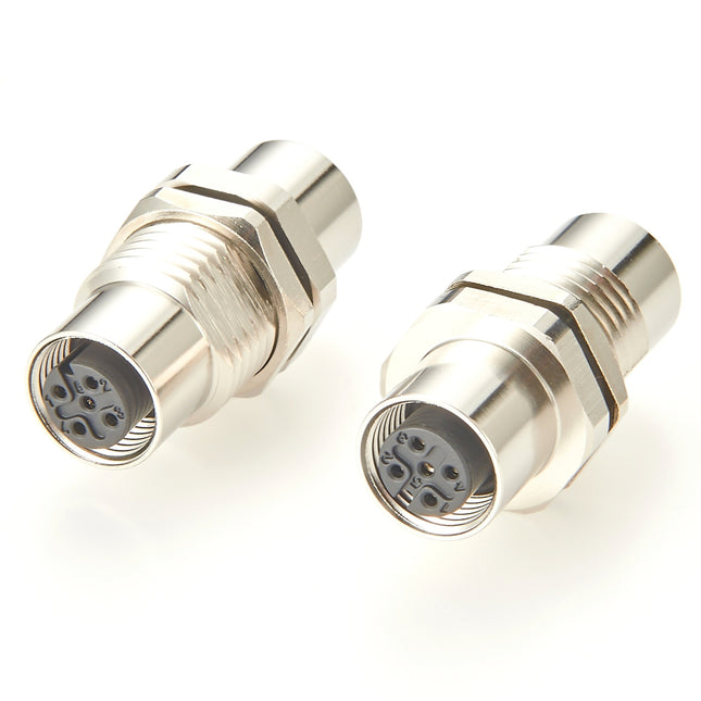 M12 A-Code 5 Pin Panel Mountable Coupler