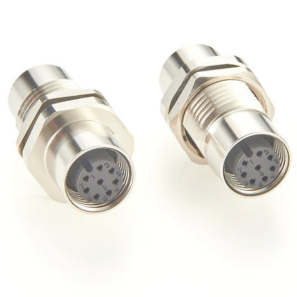 M12 A-Code 8 Pin Panel Mountable Coupler