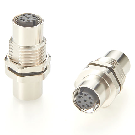 M12 A-Code 8 Pin Panel Mountable Coupler