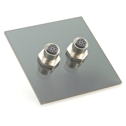 M12 A-Code 8 Pin Panel Mountable Coupler