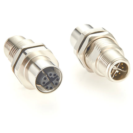 M12 X Code Panel Mount Feedthrough Adapter