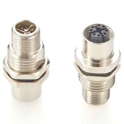 M12 X Code Panel Mount Feedthrough Adapter