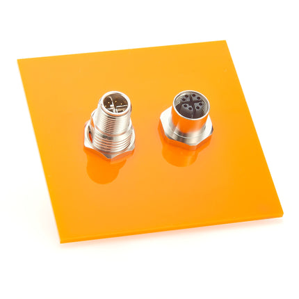 M12 X Code Panel Mount Feedthrough Adapter