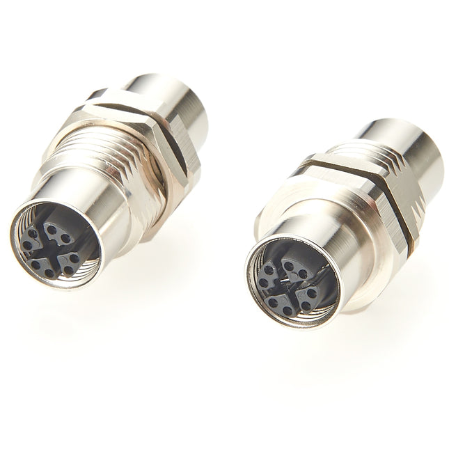 M12 X-Code Panel Mountable Coupler