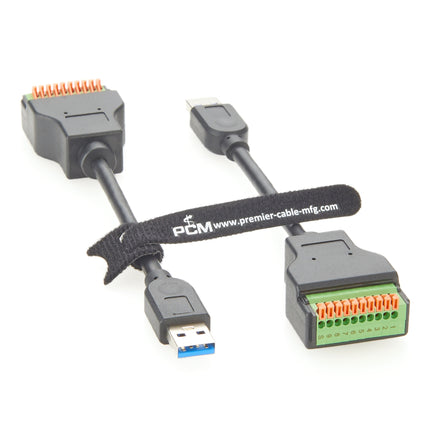 USB 3.0 Type-A to Push Terminal Block