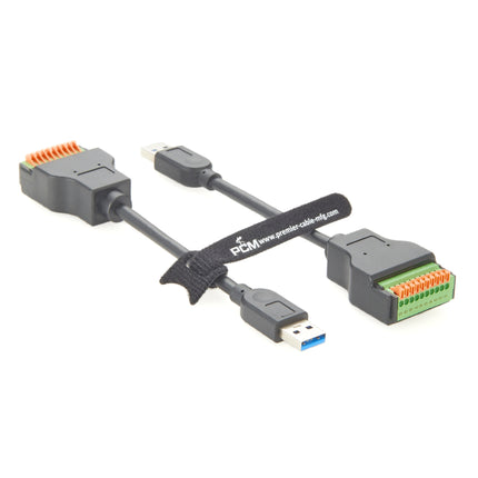 USB 3.0 Type-A to Push Terminal Block