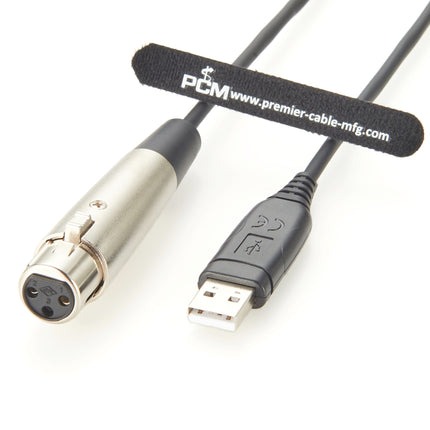 USB to XLR Microphone Cable