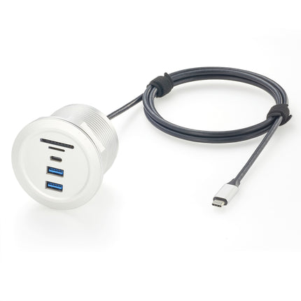 Multimedia Table Box with 2 USB 3.0, USB C, SD & TF