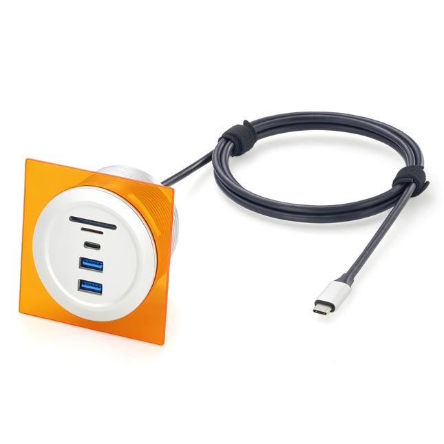 Multimedia Table Box with 2 USB 3.0, USB C, SD & TF